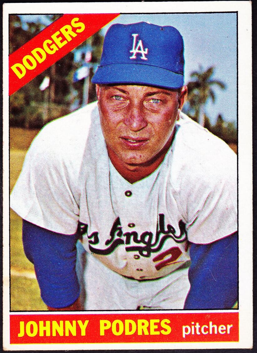 1966 Topps Johnny Podres #468 card