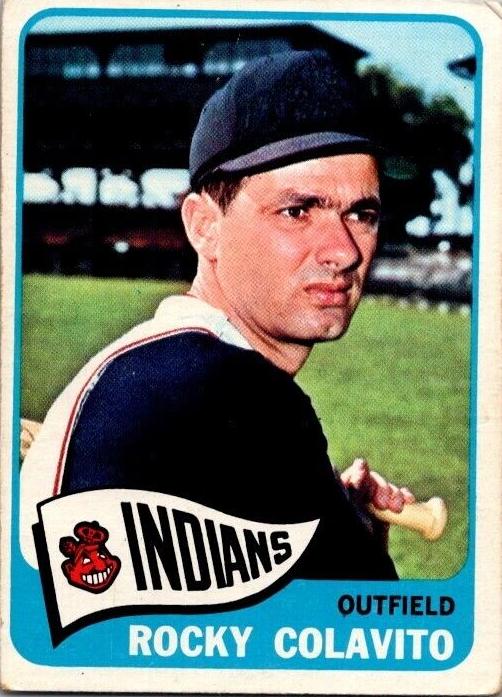 1965 Topps Rocky Colavito #380 card