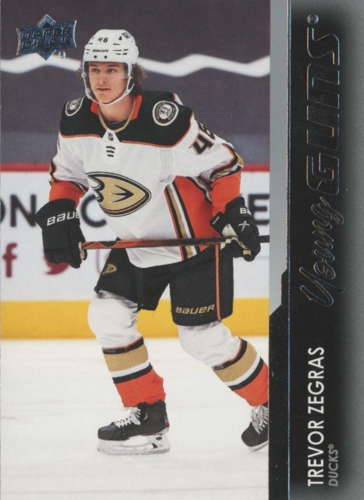 Trevor Zegras 2021 Upper Deck Young Guns Hockey