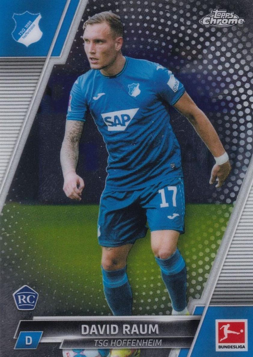 2021 Topps Chrome Bundesliga David Raum [Gold] #50 card