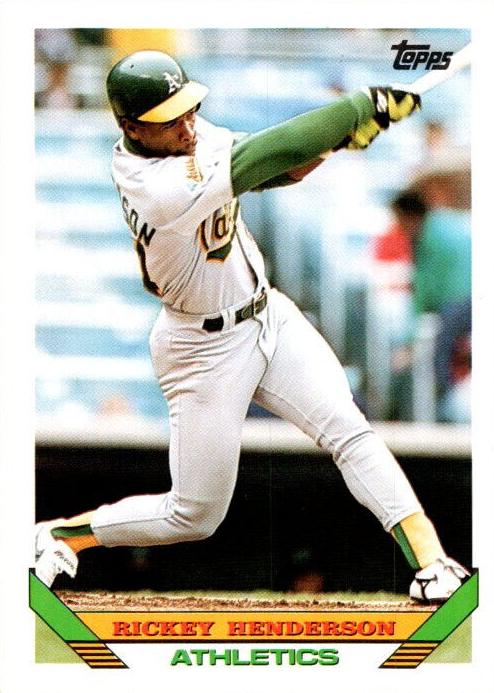 1993 Rickey Henderson #750