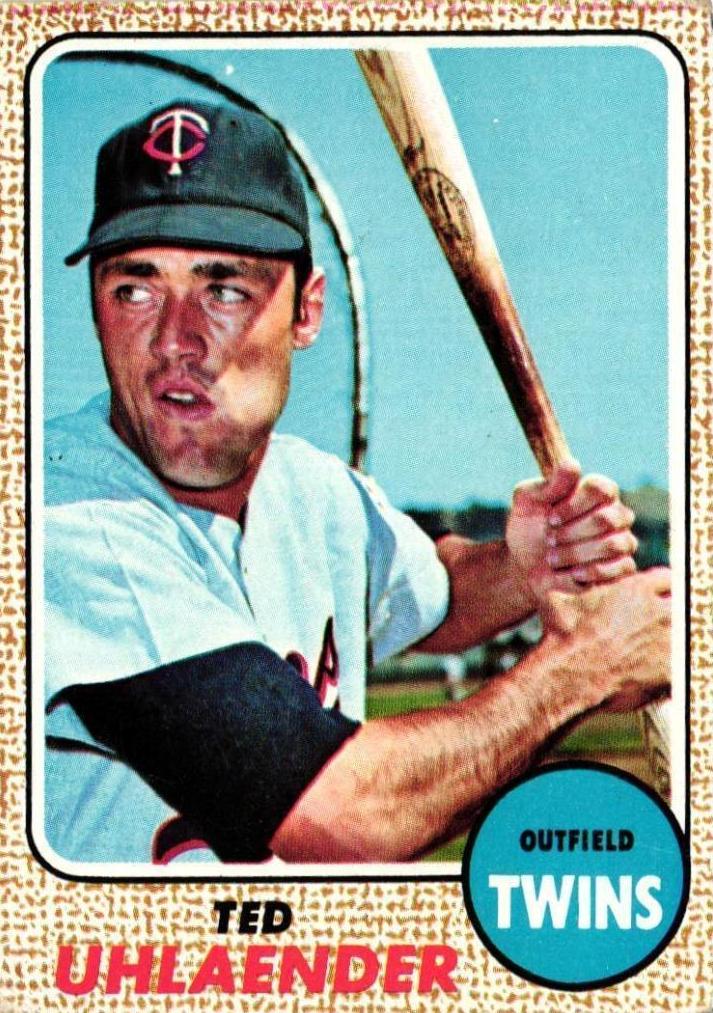 1968 Topps Ted Uhlaender #28 card