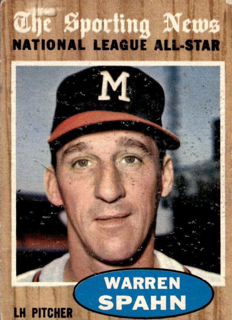 1962 Topps ALL STAR #399 Warren Spahn front