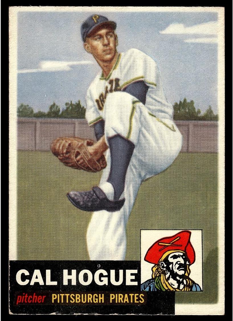 1953 Topps Cal Hogue #238 card