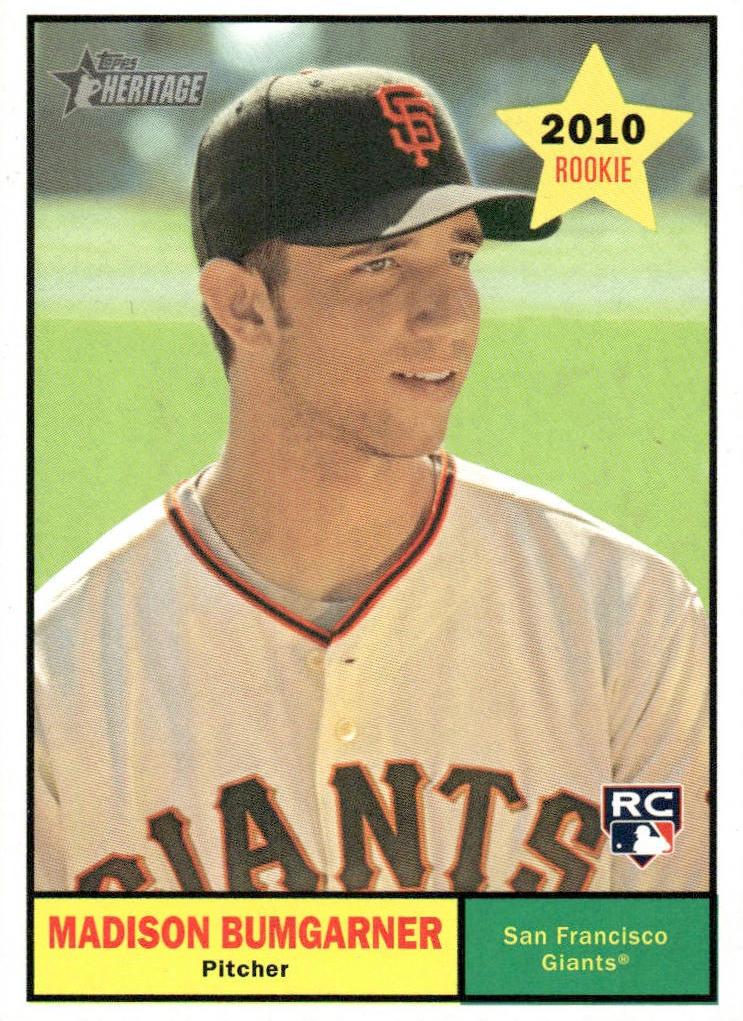 2010 Madison Bumgarner [Autograph Letter Patch Blue Refractor] #161