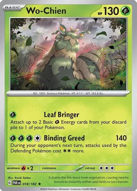 Wo-Chien Holo 2023 Pokemon Scarlet & Violet Paradox Rift