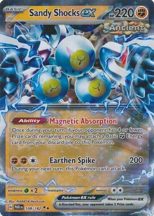 Sandy Shocks EX Holo 2023 Pokemon Scarlet & Violet Paradox Rift