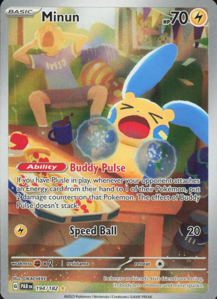 Minun 2023 Pokemon Scarlet & Violet Paradox Rift