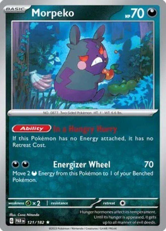 Morpeko Holo 2023 Pokemon Scarlet & Violet Paradox Rift