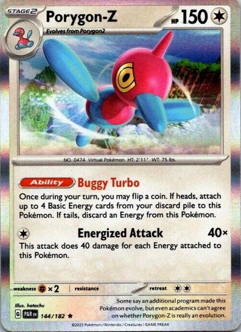 Porygon-Z Holo 2023 Pokemon Scarlet & Violet Paradox Rift