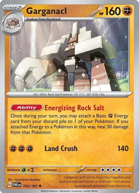 Garganacl Holo 2023 Pokemon Scarlet & Violet Paradox Rift