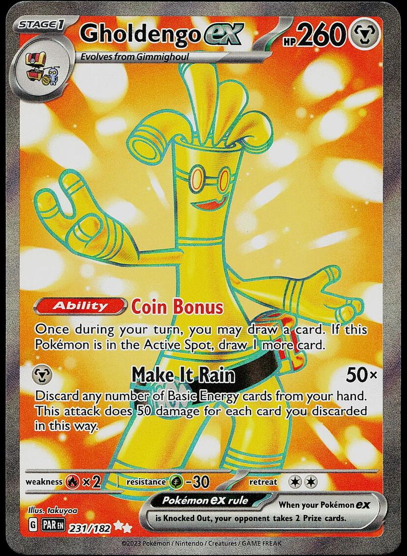 Gholdengo EX 2023 Pokemon Scarlet & Violet Paradox Rift