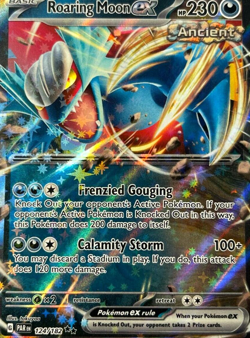 Roaring Moon EX Holo 2023 Pokemon Scarlet & Violet Paradox Rift