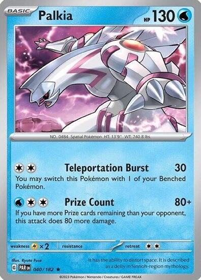 Palkia Holo 2023 Pokemon Scarlet & Violet Paradox Rift