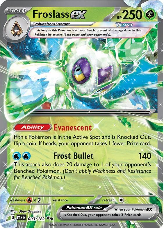 Froslass EX Holo 2023 Pokemon Scarlet & Violet Paradox Rift