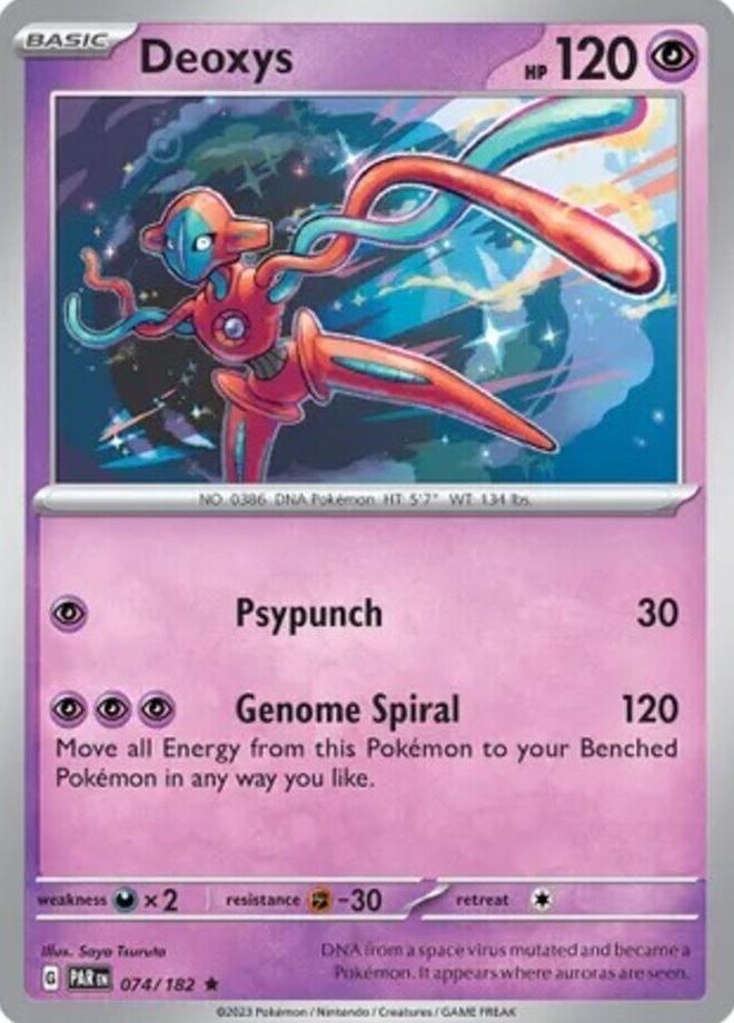 Deoxys Holo 2023 Pokemon Scarlet & Violet Paradox Rift
