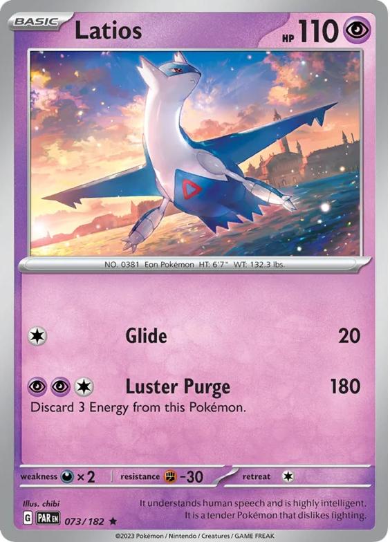 Latios Holo 2023 Pokemon Scarlet & Violet Paradox Rift
