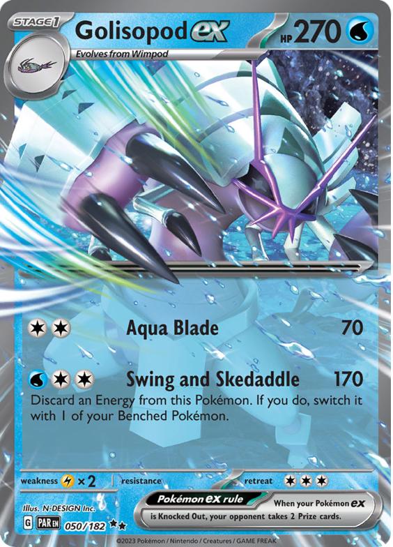 Golisopod EX Holo 2023 Pokemon Scarlet & Violet Paradox Rift