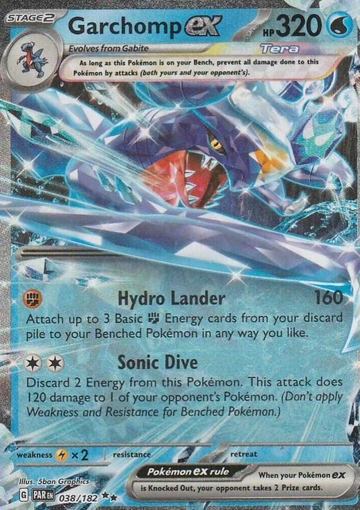 Garchomp EX Holo 2023 Pokemon Scarlet & Violet Paradox Rift