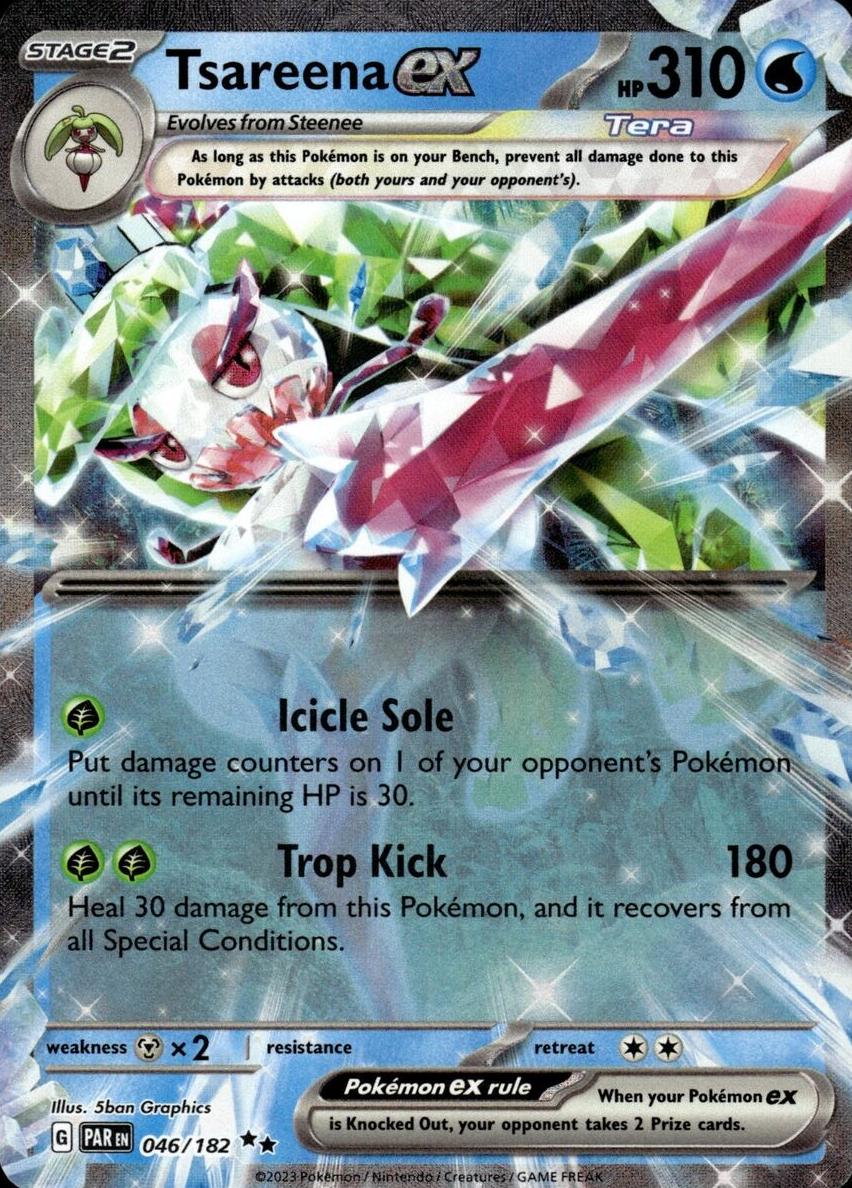 Tsareena EX Holo 2023 Pokemon Scarlet & Violet Paradox Rift