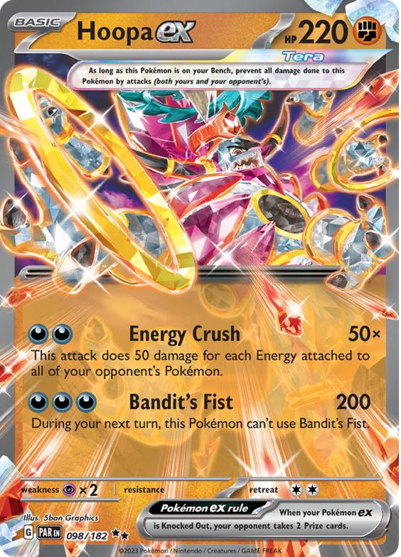 Hoopa EX Holo 2023 Pokemon Scarlet & Violet Paradox Rift