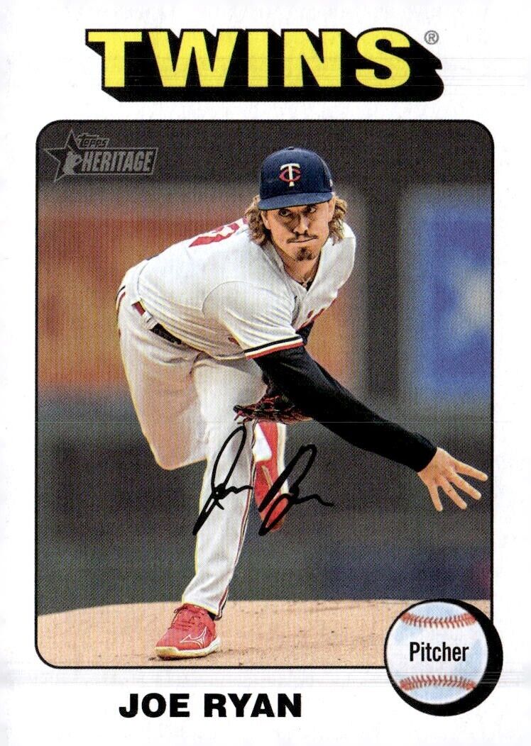 2024 Topps Heritage Baseball White Border Joe Ryan #246