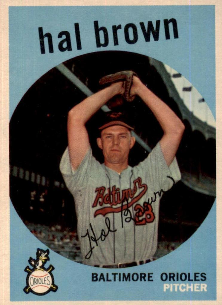 1959 Topps Hal Brown #487 card