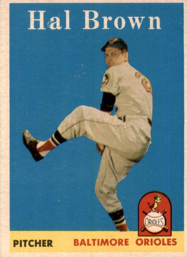 1958 Topps Hal Brown #381 card