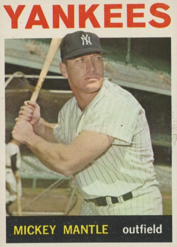 1964 Topps #50 Mickey Mantle front