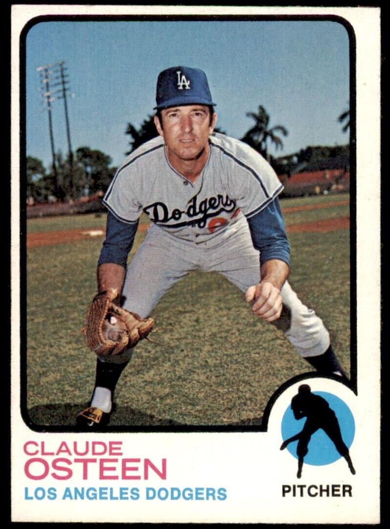 1973 Topps Claude Osteen #490 card