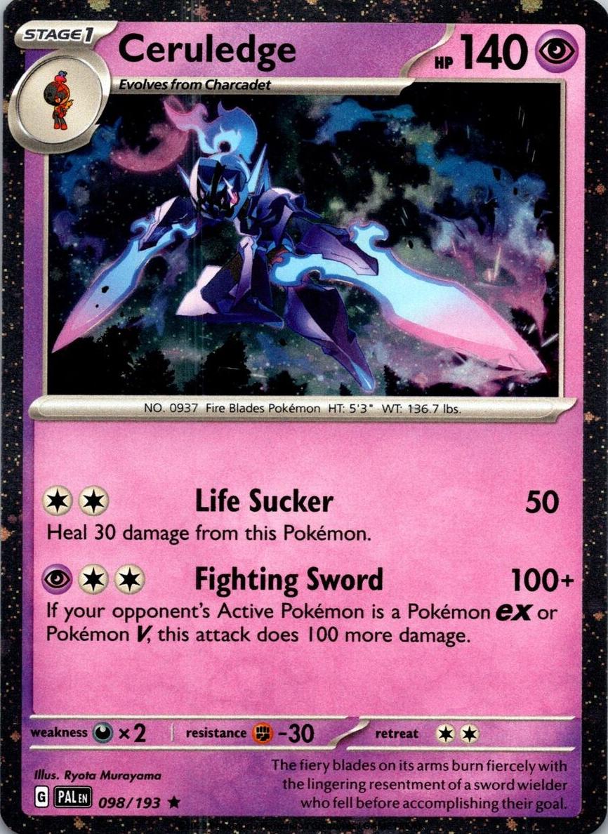 Ceruledge 2023 Pokemon Scarlet & Violet Paldea Evolved