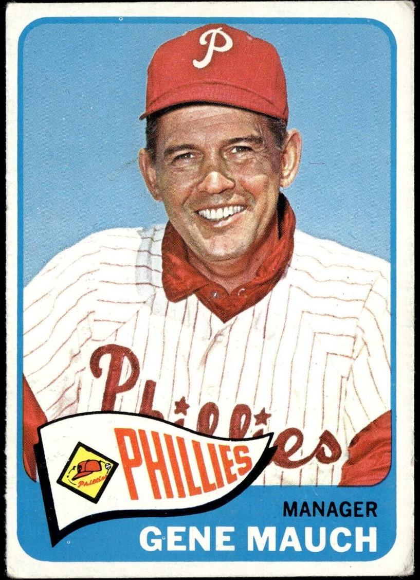 1965 Topps Gene Mauch #489 card