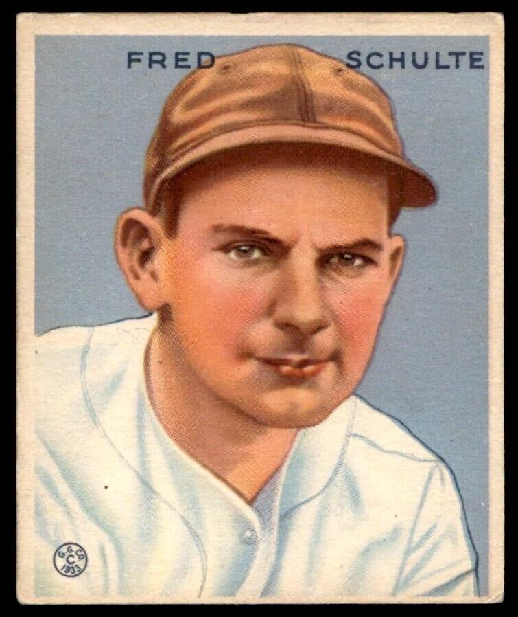 1933 Fred Schulte #190