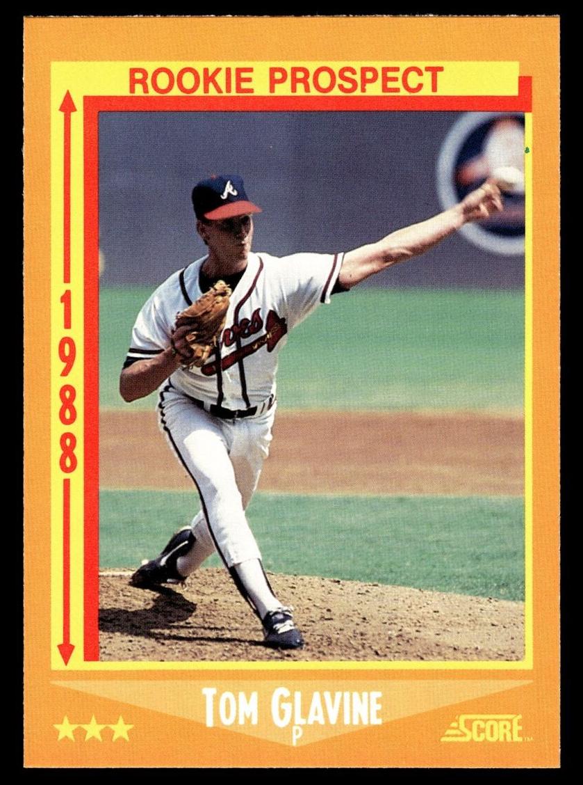 1988 Score Glossy Tom Glavine #638 card