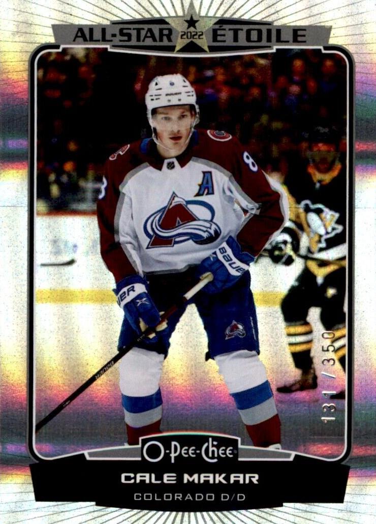 2022 O-Pee-Chee Cale Makar [Rainbow] #540 card