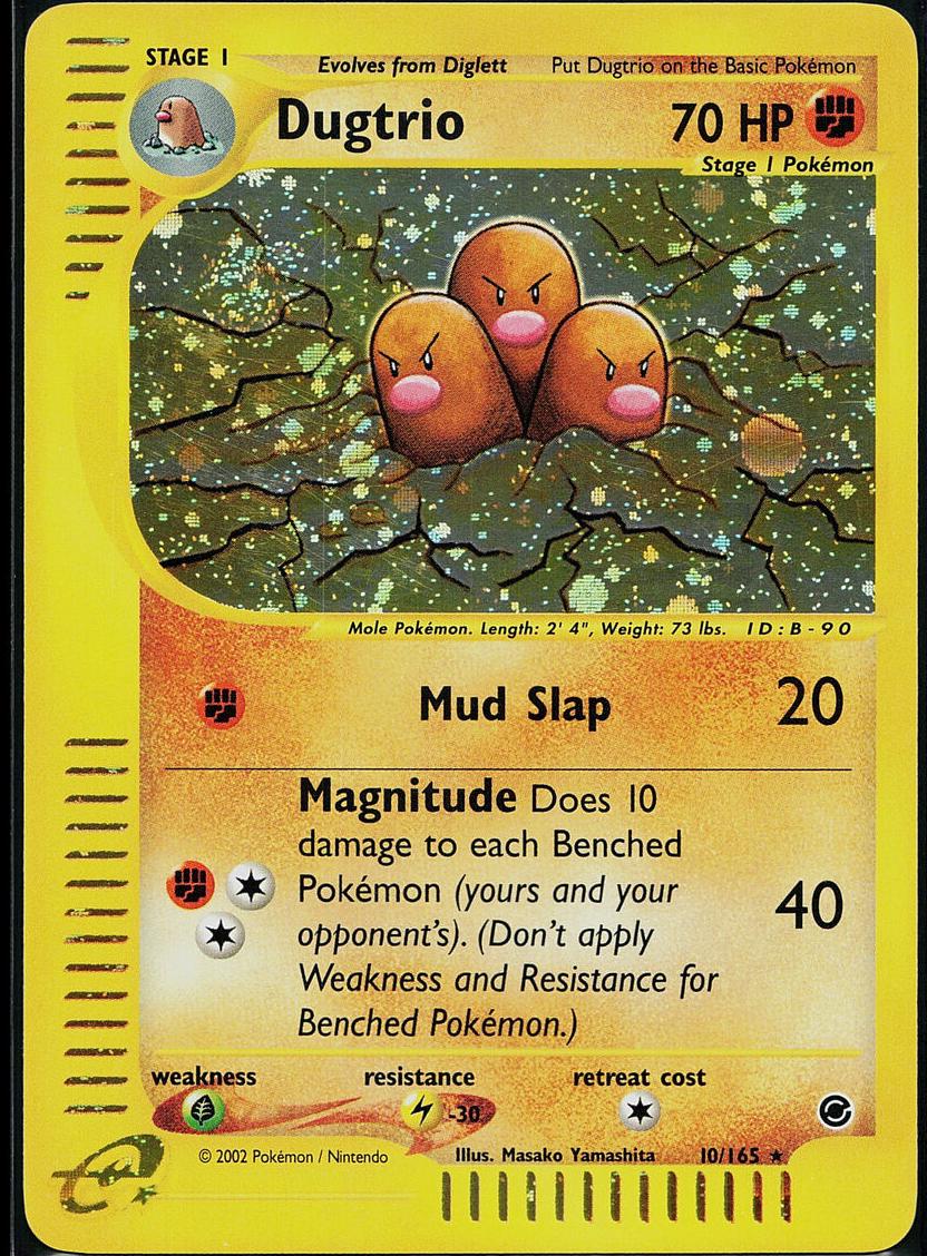 Dugtrio Holo 2002 Pokemon Expedition Base Set