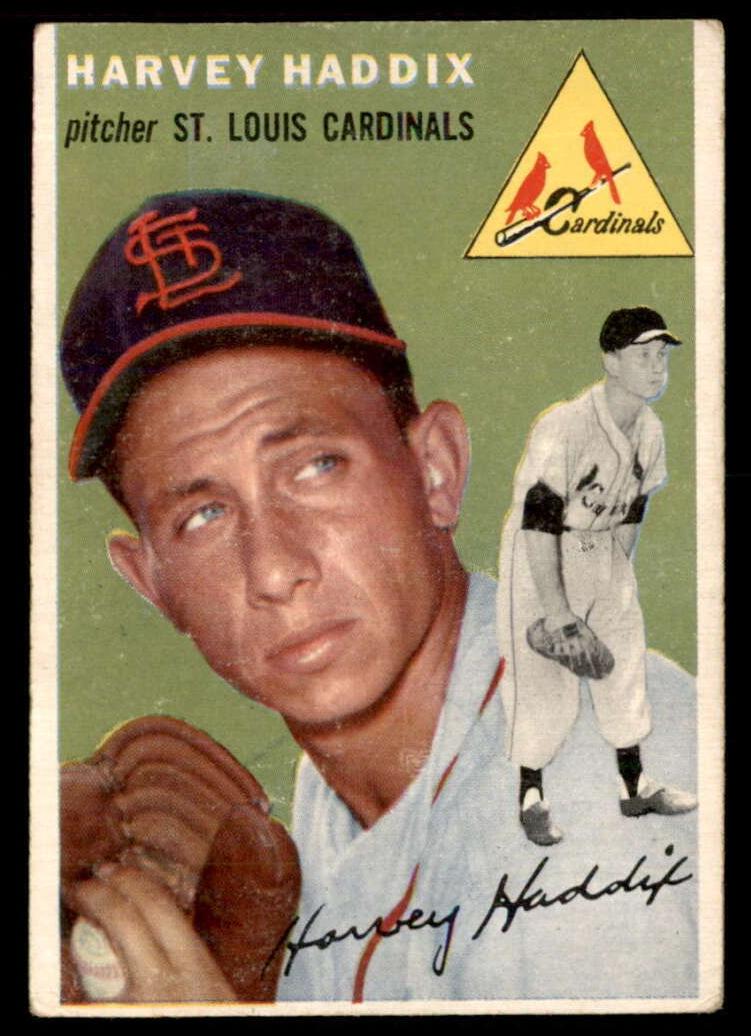 1954 Topps Harvey Haddix #9 card