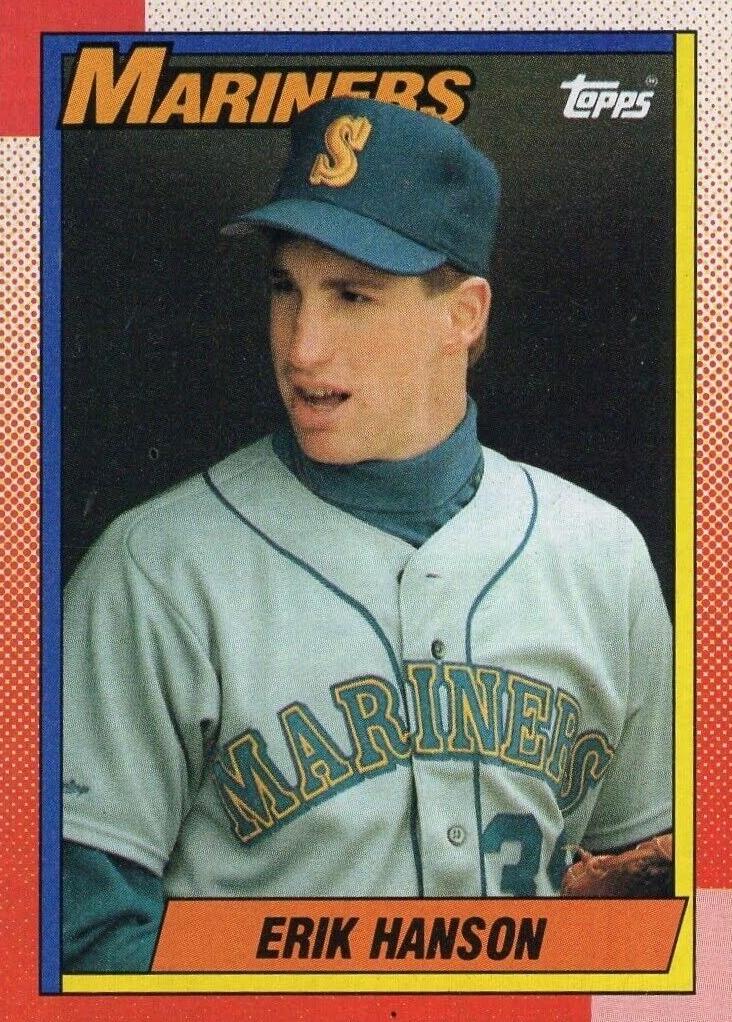 1990 Topps Erik Hanson #118 card
