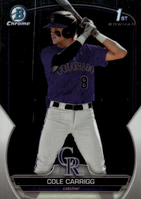 Cole Carrigg 2023 Bowman Draft Chrome card