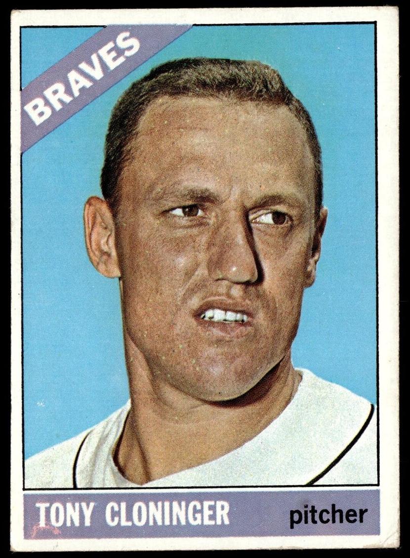 1966 Topps Tony Cloninger #10 card
