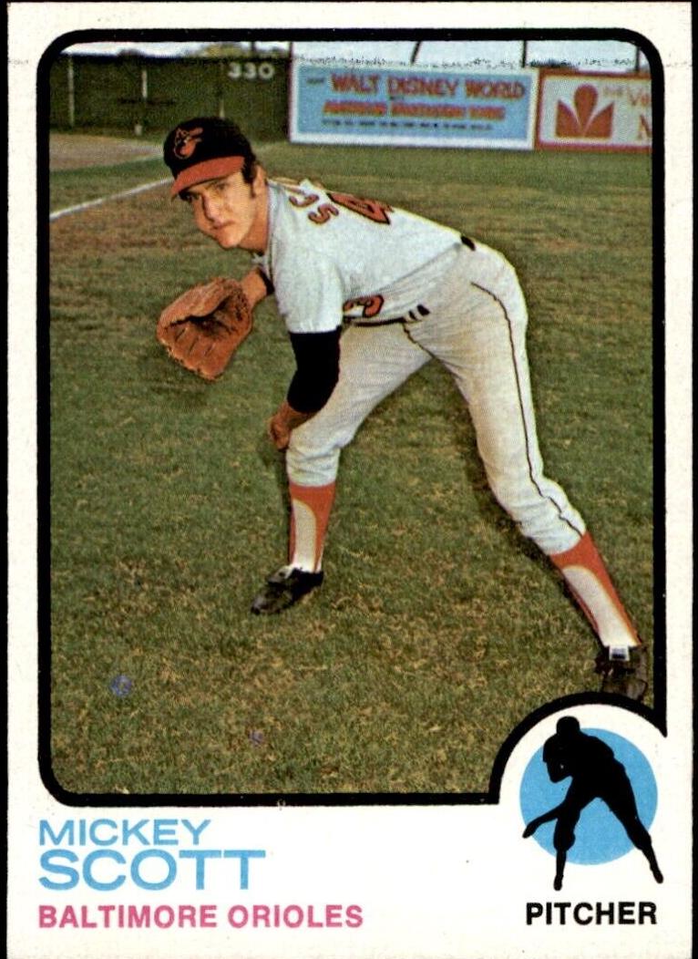 1973 Topps Mickey Scott #553 card