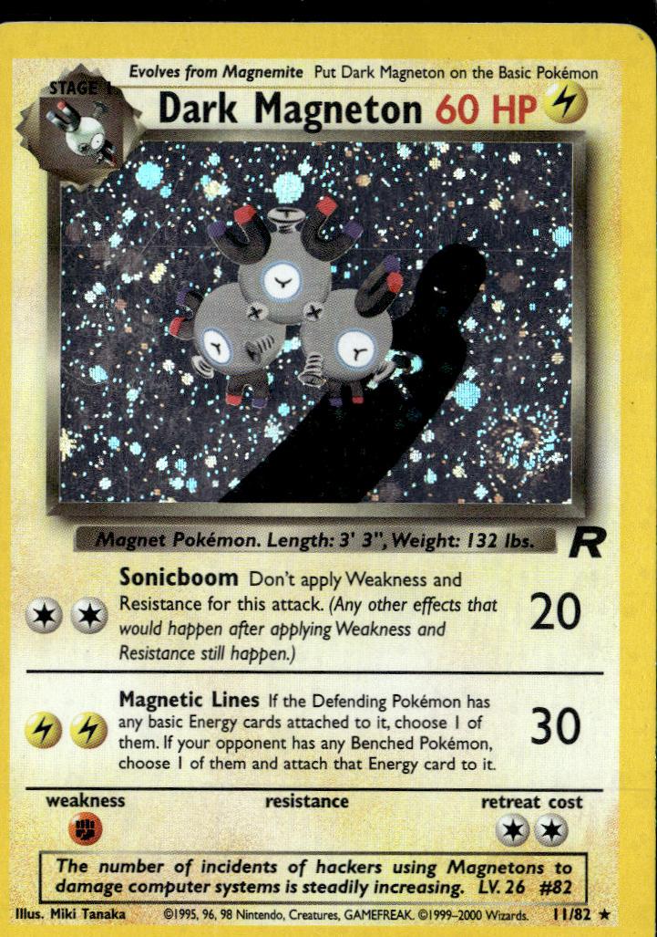 Dark Magneton Holo 2000 Pokemon Team Rocket