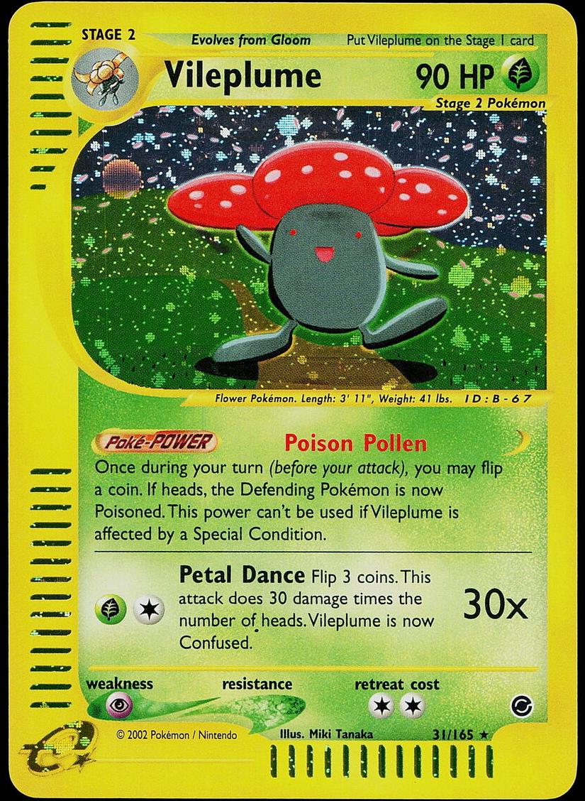 Vileplume Holo 2002 Pokemon Expedition Base Set