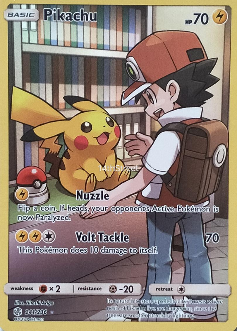 2019 Pokemon Cosmic Eclipse Cosmic Eclipse Secret #241 Fa/Pikachu front