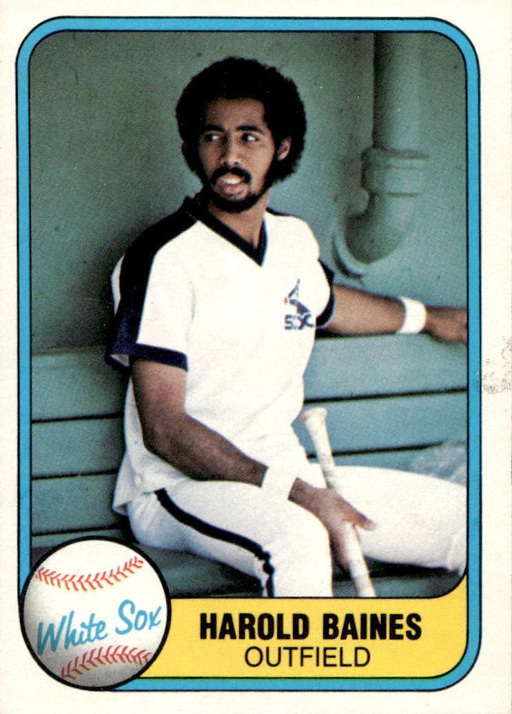 1981 Fleer Harold Baines #346 card
