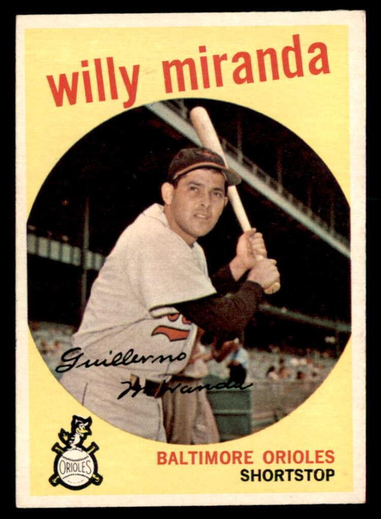 1959 Topps Willy Miranda #540 card