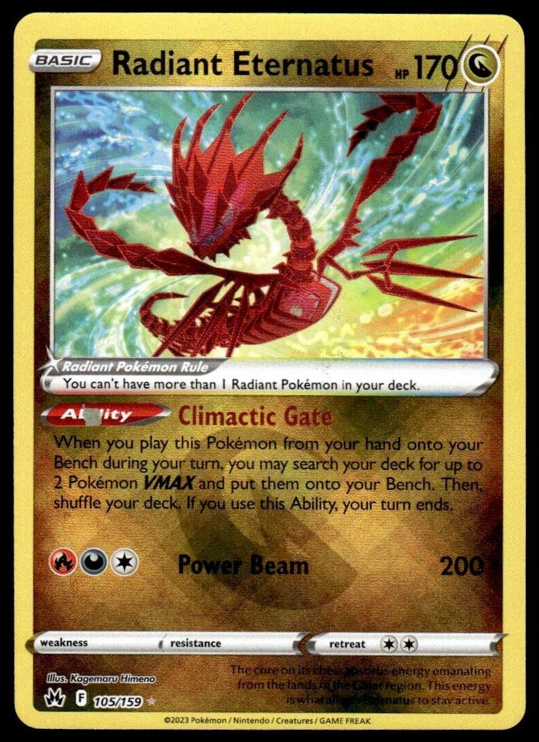 Radiant Eternatus 2023 Pokemon Crown Zenith