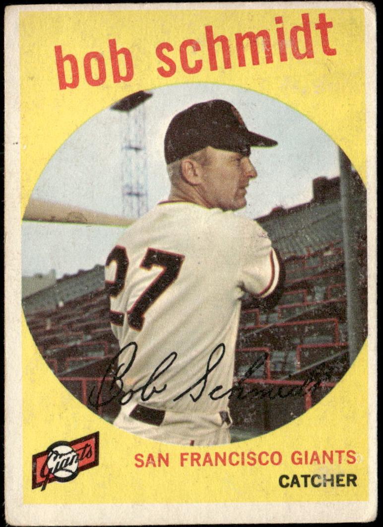 1959 Topps Bob Schmidt #109 card