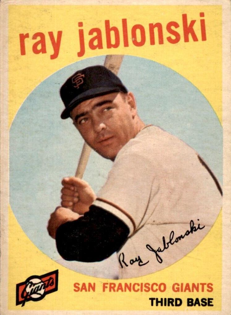 1959 Topps Ray Jablonski #342 card