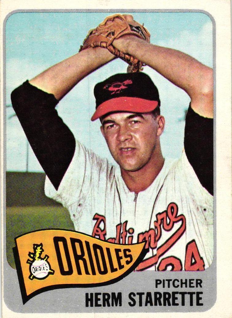 1965 Topps Herm Starrette #539 card